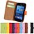 billige Samsung Tilbehør-Etui Til Samsung Galaxy Trend Lite Lommebok / Kortholder / med stativ Heldekkende etui Ensfarget PU Leather