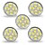 economico Lampadine-Faretti LED 300 lm GU4(MR11) MR11 12 Perline LED SMD 5050 Decorativo Luce fredda 12 V / 5 pezzi / RoHs / CE