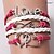 cheap Bracelets-European Heart 18cm Women‘s Rose Leather Wrap Bracelet(Random Color) Christmas Gifts