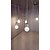 halpa Riipusvalot-25cm(10inch) Minityyli LED Riipus valot Lasi Lasi Maalatut maalit Rustiikki Vintage Retro 110-120V 220-240V