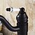 billige Baderomskraner-Baderom Sink Tappekran - Standard Olje-gnidd Bronse Centersat Et Hull / Enkelt Håndtak Et HullBath Taps