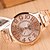 voordelige Trendy Horloge-Dames Modieus horloge Kwarts Legering Band Goud Rose Merk-