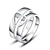 olcso Gyűrűk-Gyűrűk Páros Ezüst Ezüst Ezüst A díszítés színe a képen látható.