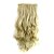 levne Clip in Extensions-Syntetické rozšíření Kudrny Klasický Umělé vlasy 24 inch Prodlužování vlasů Na připnutí Blonďatá Dámské Denní