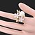 cheap Rings-Women&#039;s Statement Ring - Zircon, Cubic Zirconia, Alloy Fashion One Size Gold / Silver For Party