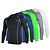 cheap Men&#039;s Underwear &amp; Base Layer-Arsuxeo Men&#039;s Long Sleeve Cycling Jersey Winter Elastane Polyester White Black Light Green Bike Base Layer Jersey Compression Clothing Mountain Bike MTB Road Bike Cycling Breathable Quick Dry