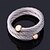 olcso Divatos gyűrű-Női Nyilatkozat gyűrű gyűrű Rozsdamentes acél Arannyal bevont Circle Shape hölgyek Esküvő Parti Ékszerek Állítható