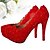 cheap Wedding Shoes-Women&#039;s Shoes Leatherette Spring / Summer / Fall Stiletto Heel / Platform Pearl White / Wedding