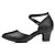 levne Moderní taneční obuv-Dámské Boty na moderní tance / Standardní Kůže Podpatky Nízký podpatek Na míru Taneční boty Černá
