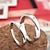 olcso Gyűrűk-Női Páros Gyűrű Ezüst Ezüst Stílusos Esküvő Party / estély Ékszerek