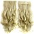 levne Clip in Extensions-Syntetické rozšíření Kudrny Klasický Umělé vlasy 24 inch Prodlužování vlasů Na připnutí Blonďatá Dámské Denní