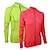 voordelige Damesfietskleding-Arsuxeo Dames Lange mouw Wielrenshirt Fietsen Shirt Roze Licht Groen---Sneldrogend, Anatomisch ontwerp, Ademend, Reflecterende strips