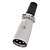 cheap Electrical Plugs &amp; Sockets-3pin Cannon XLR Male Plug Connector / Adapter - Black + Silver