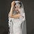 Χαμηλού Κόστους Πέπλα Γάμου-Μίας Βαθμίδας Άκρη με Απλίκα Δαντέλας Πέπλα Γάμου Πολύ Μακριά Πέπλα με 118,11 ίντσες (300εκ) Τούλι