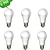 levne Žárovky-9 W LED kulaté žárovky 900 lm E26 / E27 A60(A19) 1 LED korálky COB Stmívatelné Teplá bílá 220-240 V / 6 ks / RoHs