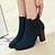 cheap Women&#039;s Boots-Women&#039;s Shoes Leatherette Spring Fall Winter Chunky Heel Booties/Ankle Boots With For Dress Black Red Blue Green