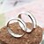 cheap Rings-Women&#039;s Couple&#039;s Band Ring Ring Silver Fashion Daily Jewelry