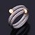 olcso Divatos gyűrű-Női Nyilatkozat gyűrű gyűrű Rozsdamentes acél Arannyal bevont Circle Shape hölgyek Esküvő Parti Ékszerek Állítható