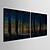 Недорогие Печать на холсте-Картины с LED подсветкой Пейзаж 2 панели С картинкой Декор стены Украшение дома