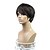 cheap Synthetic Trendy Wigs-Synthetic Wig Straight Style Capless Wig Black Synthetic Hair 8 inch Women&#039;s Black Wig Black Wig