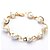 abordables Pulseras-Mujer Perla Brazalete de Cuentas damas Estilo Simple Perla Pulsera pulsera Dorado / Plata Para Boda Fiesta Diario Casual Mascarada Fiesta de Pedida de Mano / Perla Artificial / Chapado en Oro