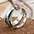 economico Personalizzati Abbigliamento Accessori-regalo personalizzato semplici Argento 925 coppie anelli