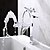 billige Armaturer til badeværelset-Moderne Centersat Roterbar with  Keramik Ventil Et Hul Enkelt håndtag Et Hul for  Krom , Håndvasken vandhane
