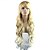 abordables Perruques Synthétiques Sans Bonnet-Perruque Synthétique Ondulé / Classique Style Sans bonnet Perruque Blond Cheveux Synthétiques 28 pouce Femme Blond Perruque