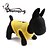 tanie Ubrania dla psów-Kot Psy T-shirt Serce Czaszka Ubrania dla psów Ubrania dla szczeniąt Stroje dla psów Oddychający Czarny / Żółty Czarny Żółty Kostium dla dziewczynki i chłopca Bawełna XS S M L