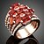 זול Fashion Ring-בגדי ריקוד נשים טבעת הצהרה - זירקון, זירקוניה מעוקבת אופנתי, הצהרה מידה אחת One Size צבע מסך עבור Party