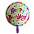 voordelige Feestbenodigdheden-gelukkige verjaardag kleurrijke ronde metalen ballon