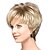 cheap Synthetic Trendy Wigs-Capless Mix Color Extra Short High Quality Natural Curly Hair Synthetic Wig with Side Bang