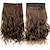 cheap Clip in Extensions-24 inch 120g long brown heat resistant synthetic fiber curly clip in hair extensions with 5 clips