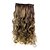 Недорогие Зажим в расширениях-Накладки из натуральных волос Кудрявый Классика Искусственные волосы 24 дюймовый Наращивание волос Клип во / на Разноцветный Жен. Повседневные
