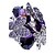 abordables Bague-Femme Bague Fantaisie Grosse Zircon petit diamant Violet Zircon Zirconium Imitation Diamant dames Luxe Mode Soirée Bijoux Papillon Animal / Alliage