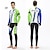 ieftine Seturi de îmbrăcăminte pentru bărbați-Kooplus Bărbați Manșon Lung Jachetă Cycling cu Pantaloni - Alb Negru Verde Gri Bicicletă Dresuri Ciclism Jerseu Set de Îmbrăcăminte, 3D