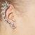 preiswerte Ohrringe-Synthetic Diamond Clip on Earring Climber Earrings cuff Ladies European Rhinestone Earrings Jewelry Silver For Daily Casual