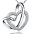 cheap Necklaces-Heart Silver Silver Necklace Jewelry For Wedding Party Special Occasion Anniversary Birthday Engagement / Gift / Daily