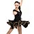 cheap Latin Dancewear-Latin Dance Dresses Women&#039;s Elastic Woven Satin
