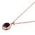 זול סט תכשיטים-אזמרגד סינתטי סט תכשיטים סגנון מינימליסטי רוז גולד קריסטל זירקון עגילים תכשיטים ירוק / סגול עבור חתונה Party קזו&#039;אל / זירקוניה מעוקבת