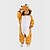 ieftine Pijamale Kigurumi-Pentru copii Kigurumi Pijama Kigurumi Girafă Animal Pijama Întreagă Lână polară Galben Cosplay Pentru Baieti si fete Sleepwear Pentru Animale Desen animat Festival / Sărbătoare Costume