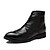 abordables Bottes Homme-Homme Chaussures Cuir Printemps / Automne / Hiver Talon Plat 20.32-25.4 cm / Bottes Mi-mollet Lacet Noir / Jaune
