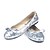 baratos Sapatos de Noiva-Mulheres Sapatos Gliter Primavera / Verão Sem Salto Laço / Lantejoulas Vermelho / Prateado / Dourado / Casamento