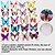 billige Veggklistremerker-3d Wall Stickers Veggdekor, lysende vakker sommerfugl pvc vegg klistremerker (tilfeldig mix farger) (12 stk)