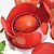 abordables Utensilios para frutas y verduras-nuevas herramientas de cocina de acero inoxidable de la novedad de tomate manual de la máquina de cortar verduras frutas cortador astilladora