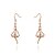 cheap Earrings-Women&#039;s Fashion Dancing Girl Shape Crystal Zircon Alloy Drop Earring(1 Pair)