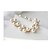 abordables Pulseras-Claro Blanco Brazalete damas Perla Pulsera pulsera Blanco Para Diario / Diamante Sintético