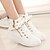 cheap Women&#039;s Sneakers-Women&#039;s Shoes Canvas Spring / Fall Flat Heel Buckle / Zipper / Lace-up Black / White / Casual