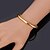 cheap Bracelets-Women&#039;s Bracelet Bangles Bracelet Ladies Basic Simple Style Platinum Plated Bracelet Jewelry Golden / Silver For Wedding Party Birthday Gift Daily Casual / Gold Plated