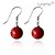 cheap Earrings-Women&#039;s Drop Earrings Ladies Pearl Sterling Silver Earrings Jewelry Red For Daily